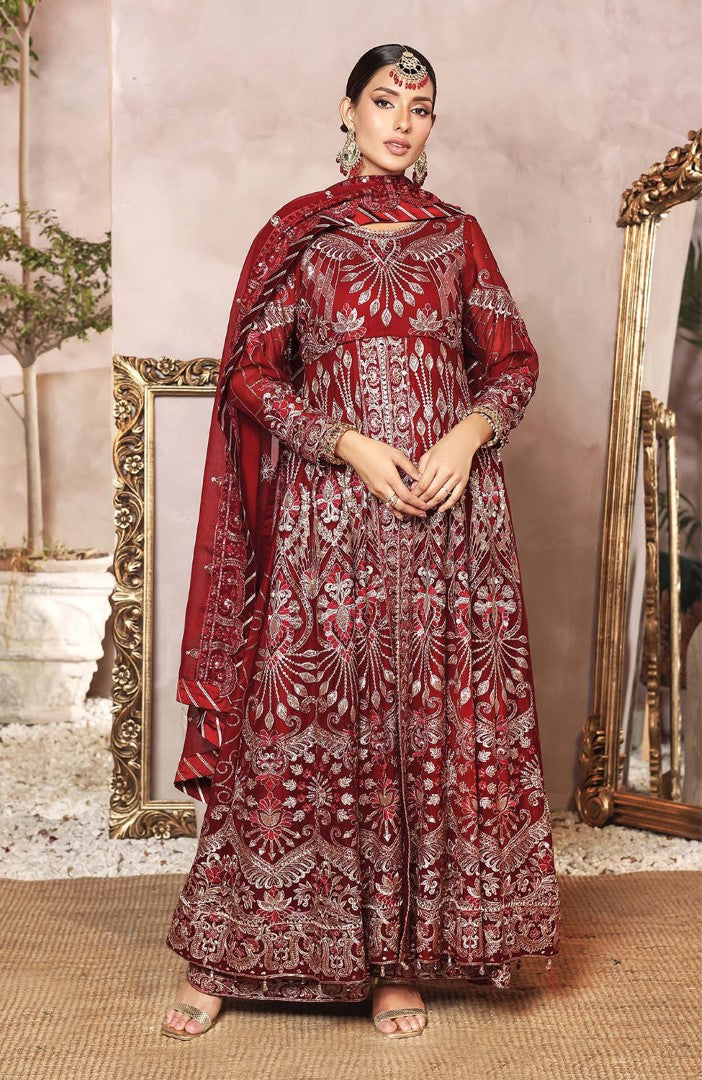 Unstitched 3 Piece Formal Embroidered Luxury Chiffon Suit