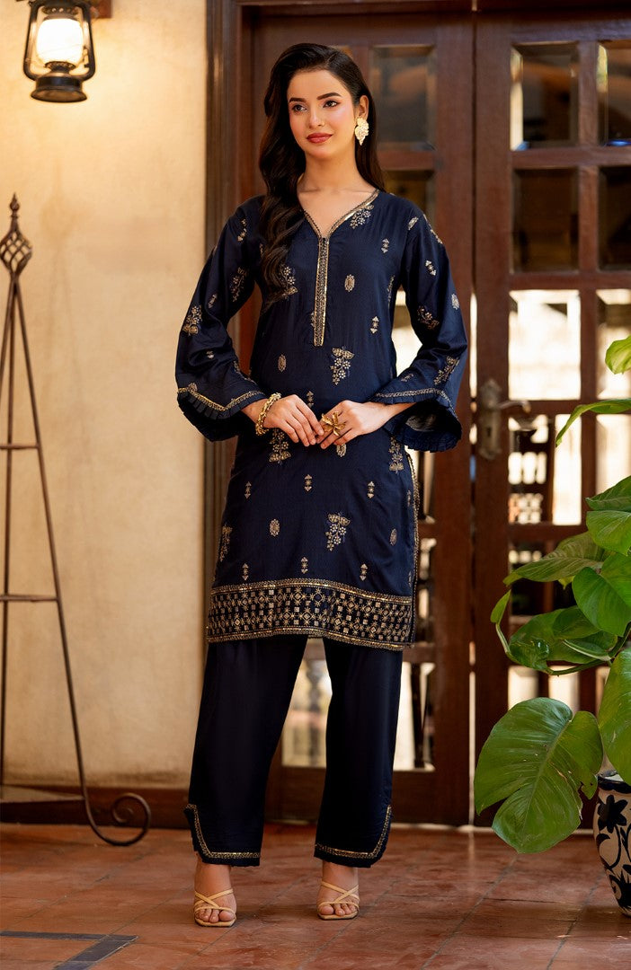 Ready to Wear 2 Piece Jacquard Lawn Formal Suit