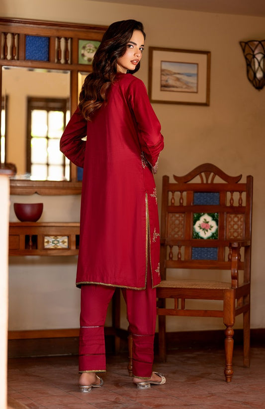 Ready to Wear 2 Piece Jacquard Lawn Formal Suit