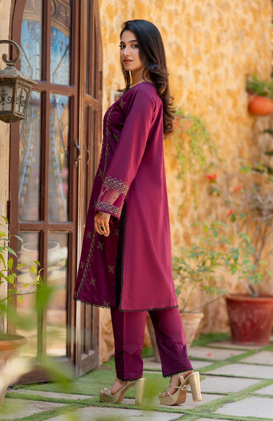 Ready to Wear 2 Piece Jacquard Lawn Formal Suit