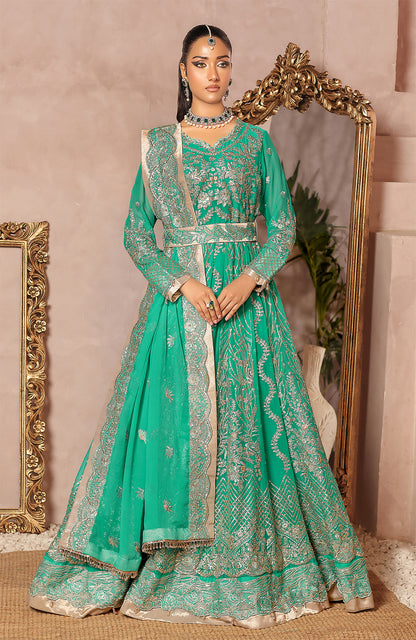 Unstitched 3 Piece Formal Embroidered Luxury Chiffon Suit