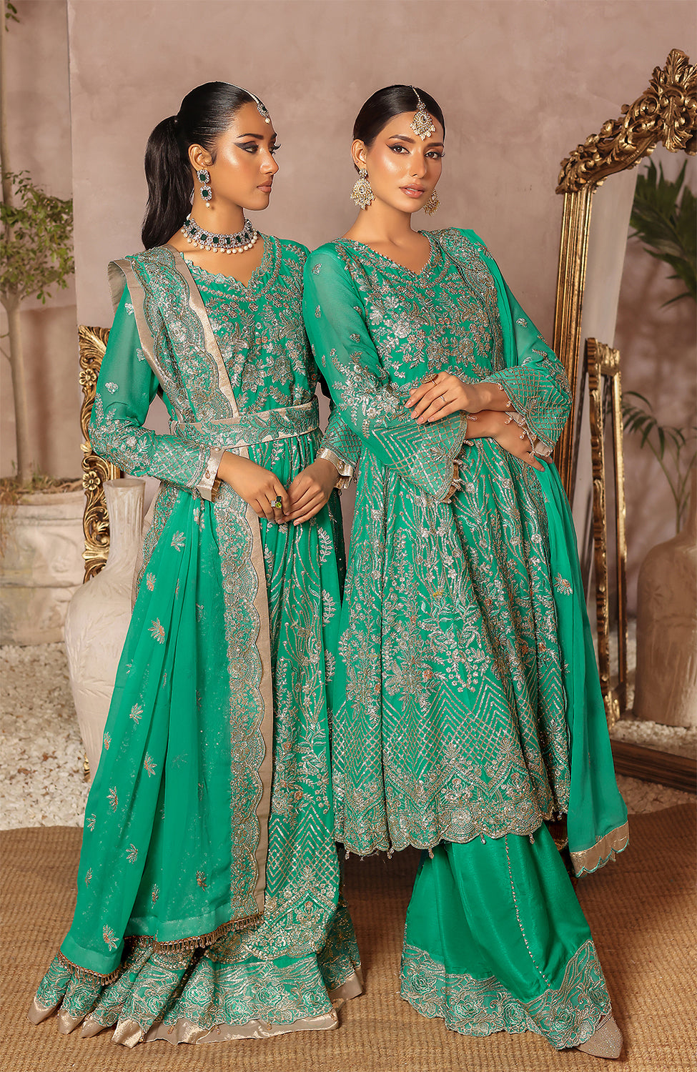 Unstitched 3 Piece Formal Embroidered Luxury Chiffon Suit