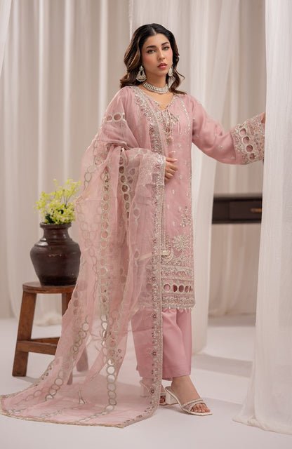 Ready to Wear 3 Piece Formal Embroidered Luxury Chiffon Suit