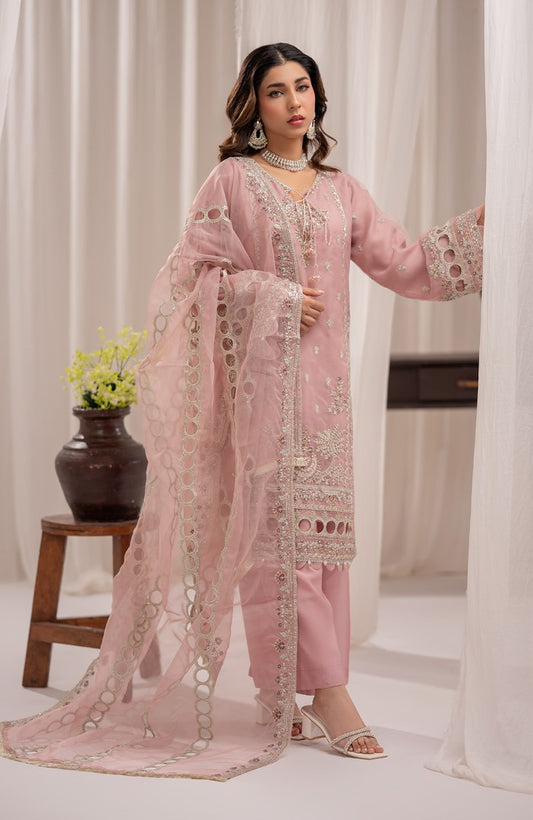 Ready to Wear 3 Piece Formal Embroidered Luxury Chiffon Suit