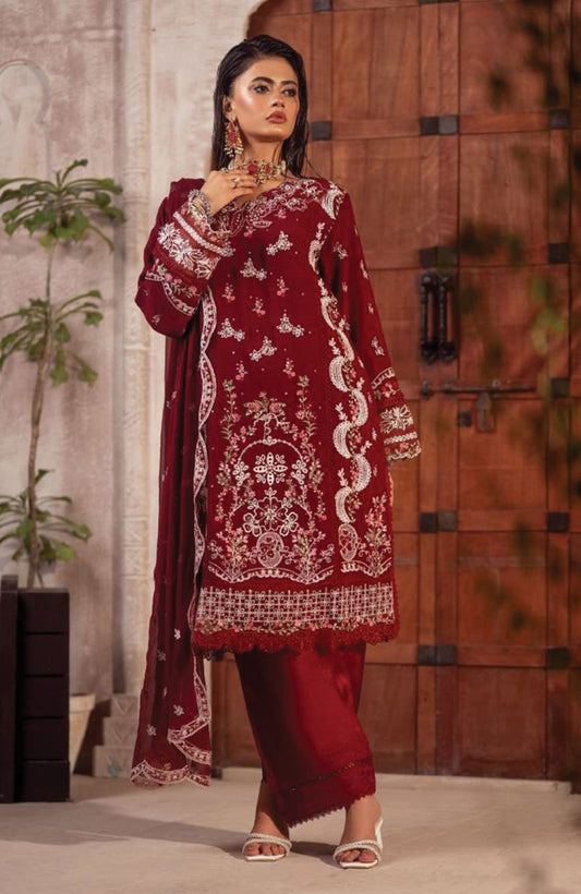 Ready to Wear 3 Piece Formal Embroidered Luxury Chiffon Suit