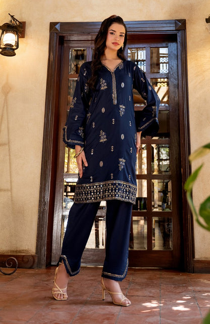 Ready to Wear 2 Piece Jacquard Lawn Formal Suit