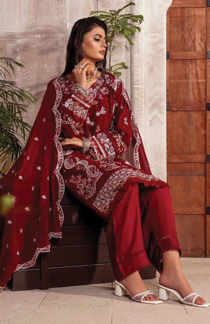 Ready to Wear 3 Piece Formal Embroidered Luxury Chiffon Suit