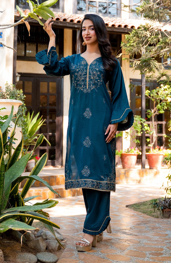 Ready to Wear 2 Piece Jacquard Lawn Formal Suit