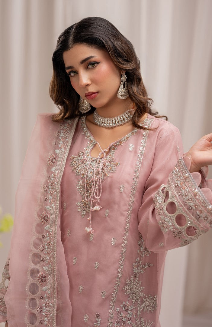 Ready to Wear 3 Piece Formal Embroidered Luxury Chiffon Suit