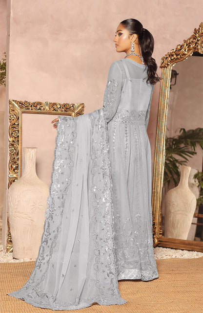 Unstitched 3 Piece Formal Embroidered Luxury Chiffon Suit