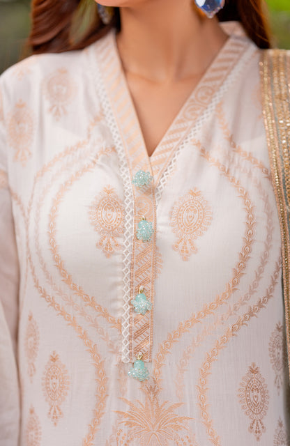 Ready to Wear 3 Piece Banarsi Lawn Formal Suit