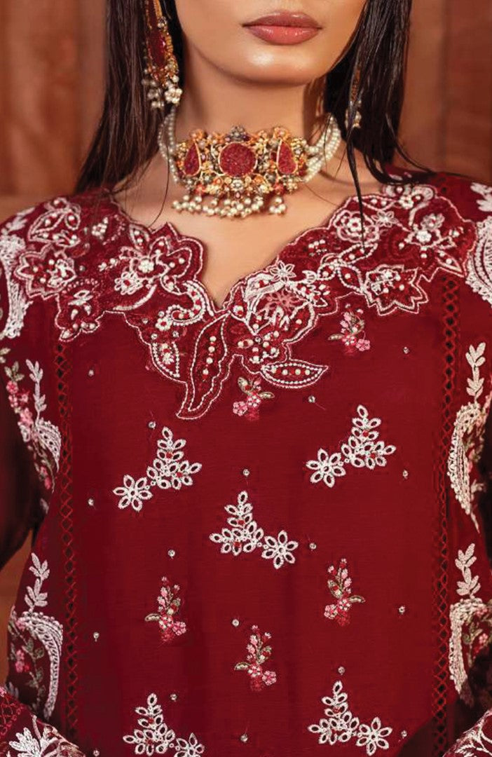 Ready to Wear 3 Piece Formal Embroidered Luxury Chiffon Suit