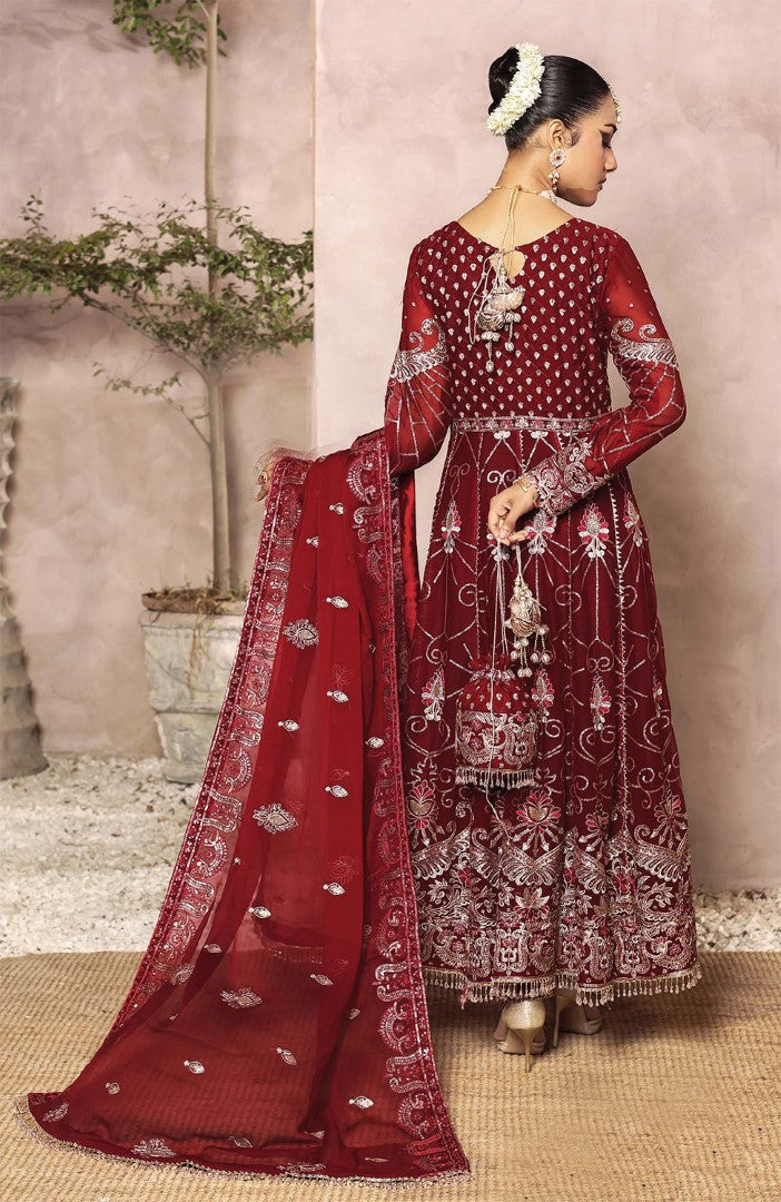 Unstitched 3 Piece Formal Embroidered Luxury Chiffon Suit
