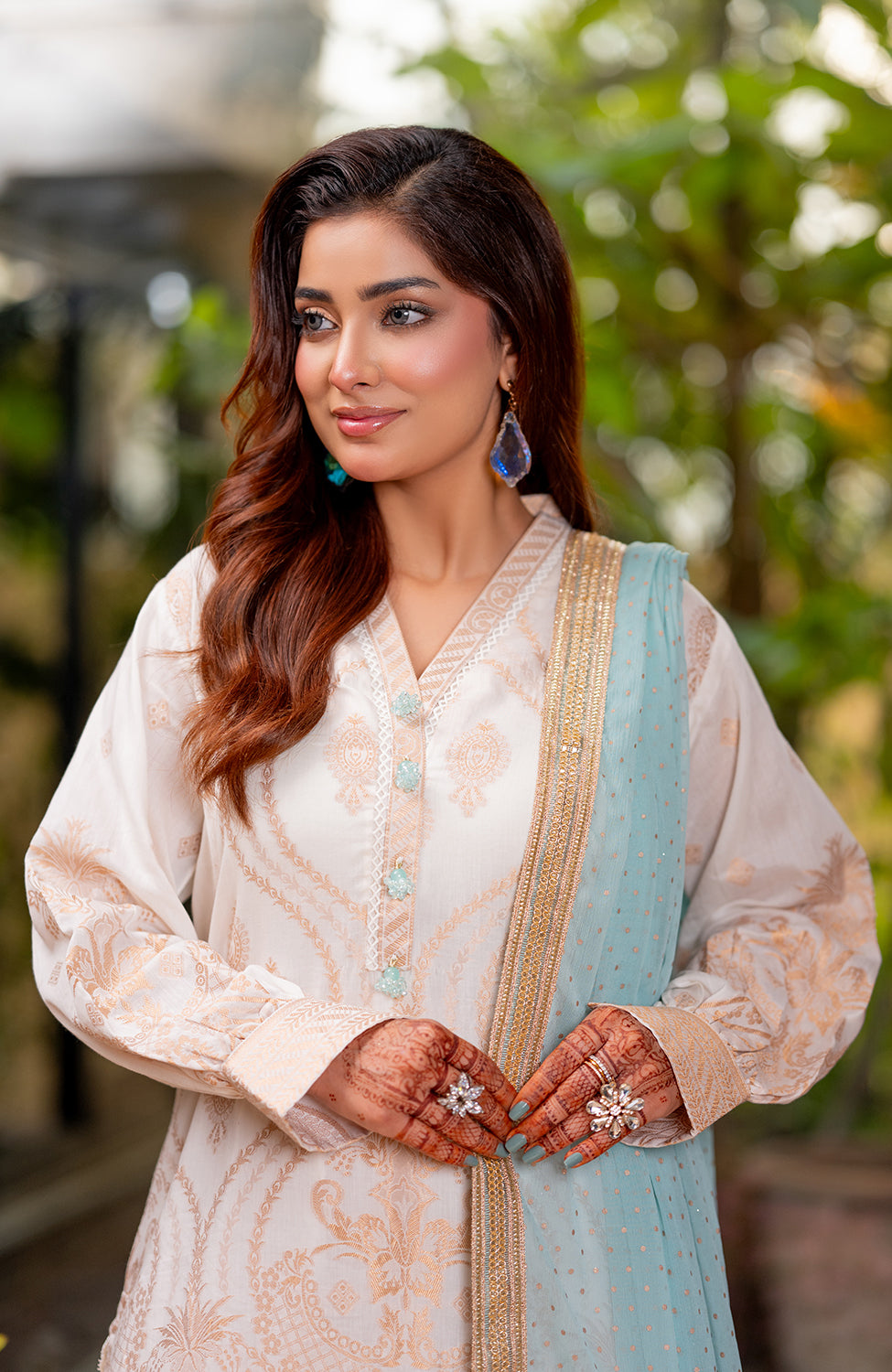 Ready to Wear 3 Piece Banarsi Lawn Formal Suit