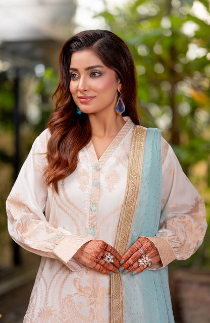 Ready to Wear 3 Piece Banarsi Lawn Formal Suit