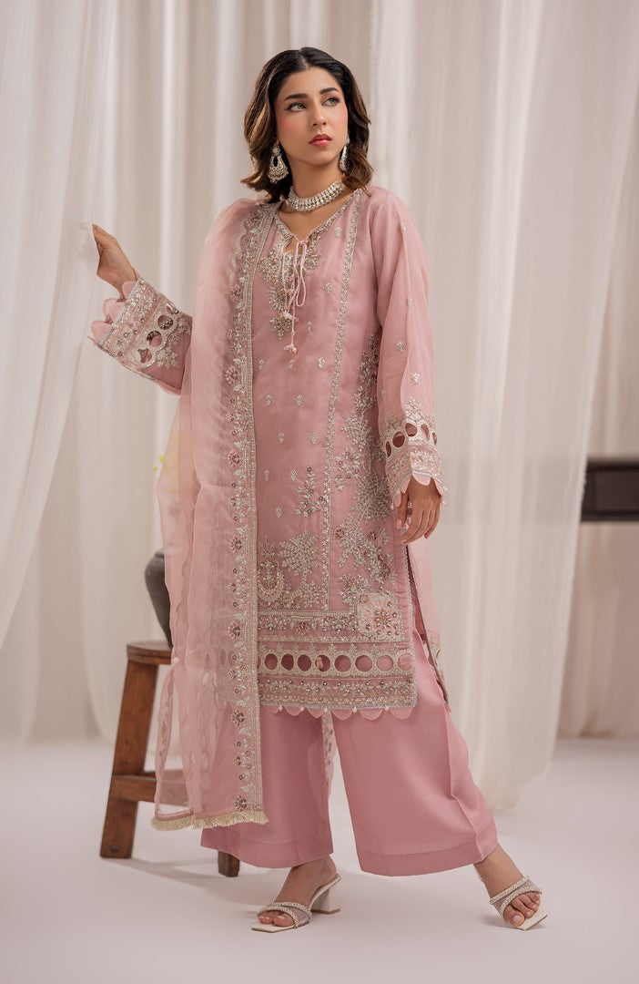 Ready to Wear 3 Piece Formal Embroidered Luxury Chiffon Suit
