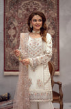 Ready to Wear 3 Piece Formal Embroidered Organza Suit.