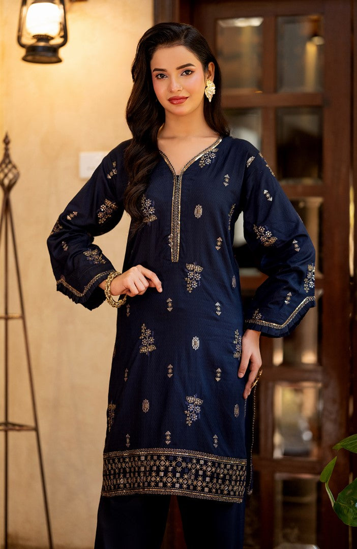 Ready to Wear 2 Piece Jacquard Lawn Formal Suit