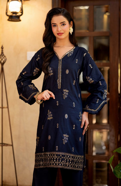 Ready to Wear 2 Piece Jacquard Lawn Formal Suit