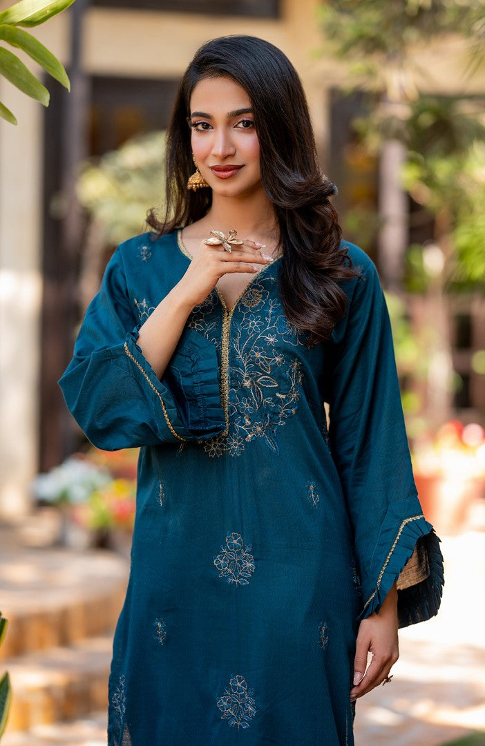 Ready to Wear 2 Piece Jacquard Lawn Formal Suit