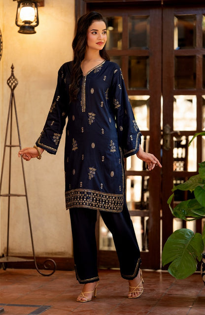 Ready to Wear 2 Piece Jacquard Lawn Formal Suit