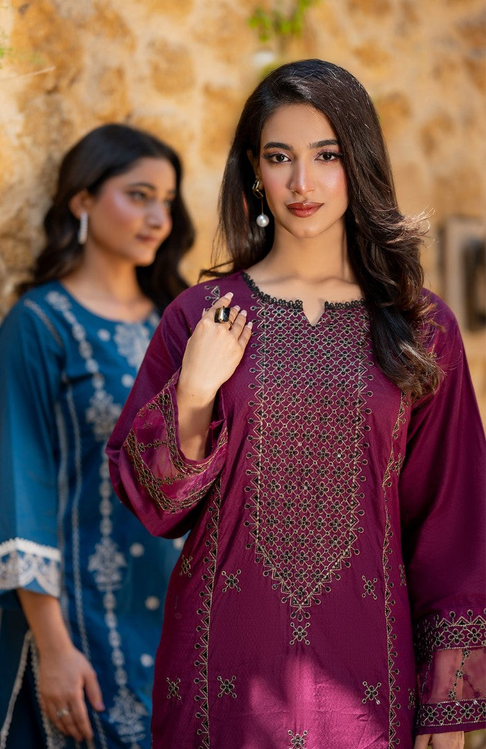 Ready to Wear 2 Piece Jacquard Lawn Formal Suit