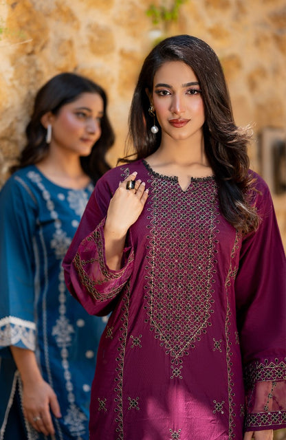 Ready to Wear 2 Piece Jacquard Lawn Formal Suit