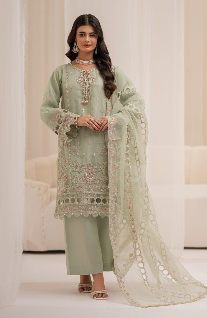 Ready to Wear 3 Piece Formal Embroidered Luxury Chiffon Suit