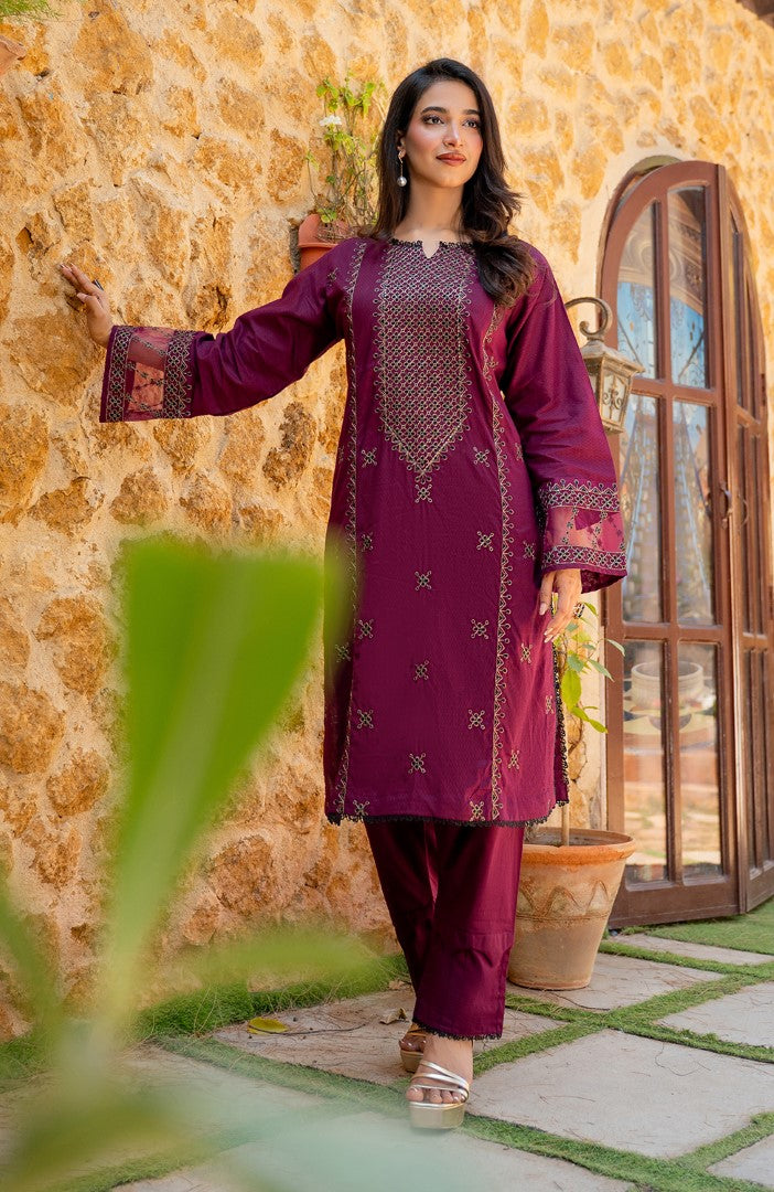 Ready to Wear 2 Piece Jacquard Lawn Formal Suit