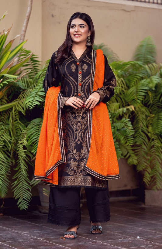 Ready to Wear 3 Piece Banarsi Lawn Formal Suit