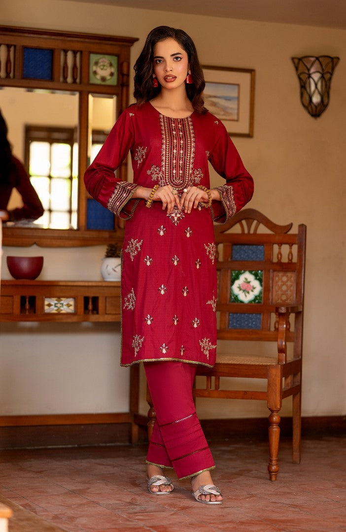 Ready to Wear 2 Piece Jacquard Lawn Formal Suit