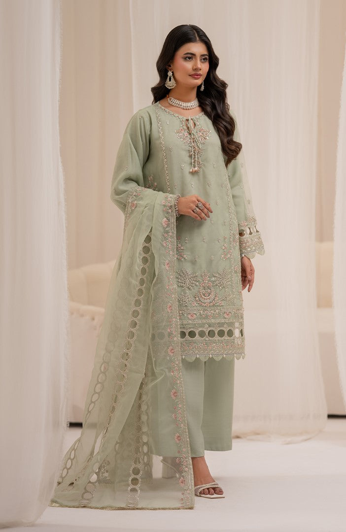 Ready to Wear 3 Piece Formal Embroidered Luxury Chiffon Suit