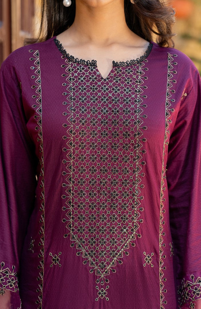 Ready to Wear 2 Piece Jacquard Lawn Formal Suit