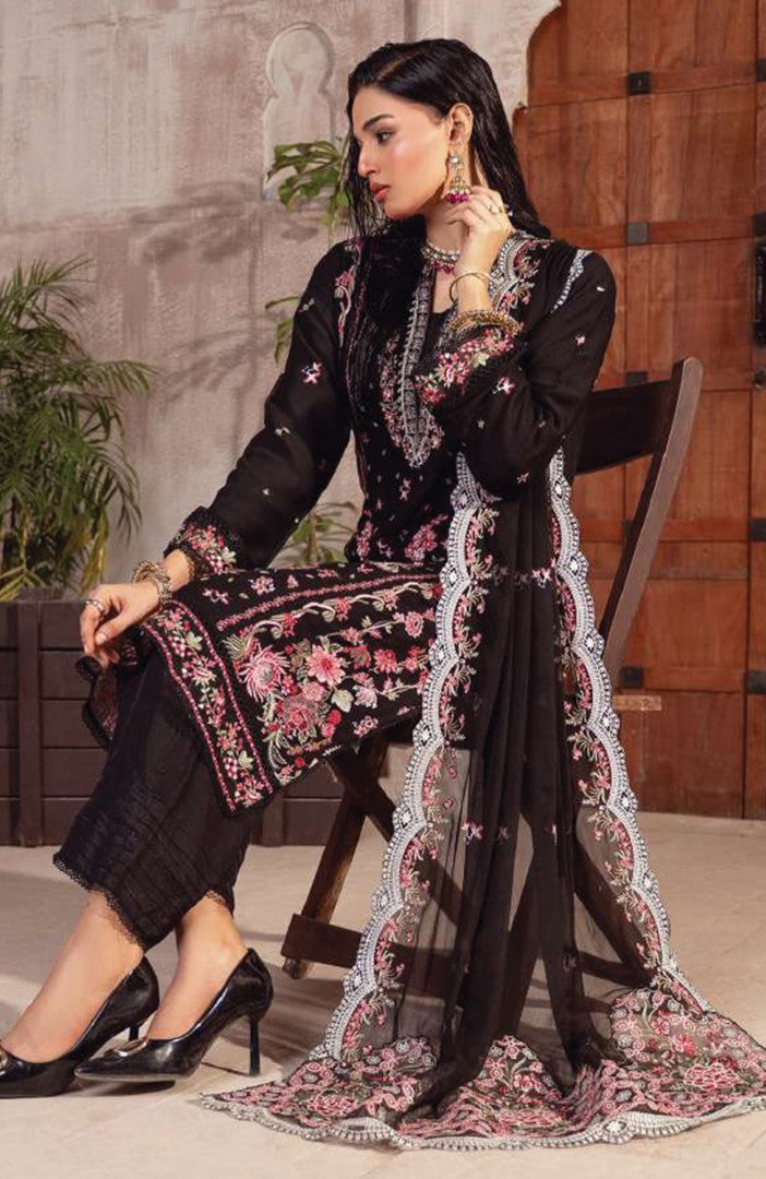 Ready to Wear 3 Piece Formal Embroidered Luxury Chiffon Suit