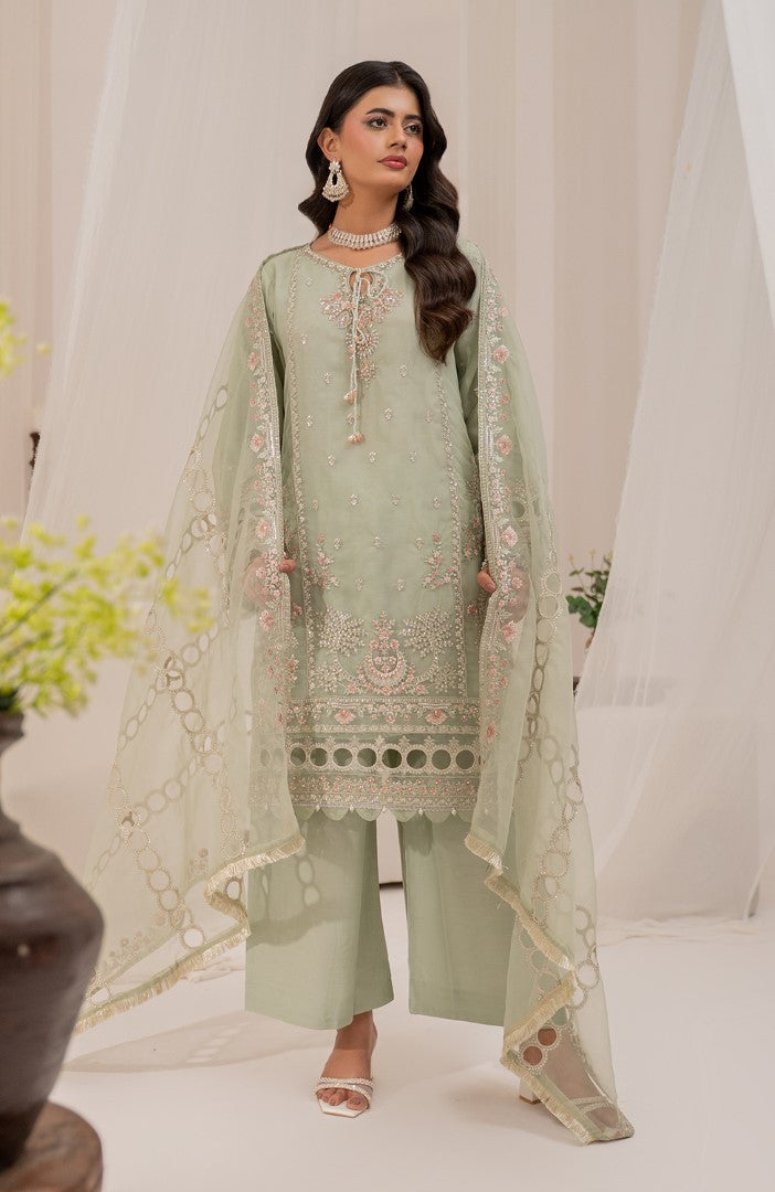 Ready to Wear 3 Piece Formal Embroidered Luxury Chiffon Suit
