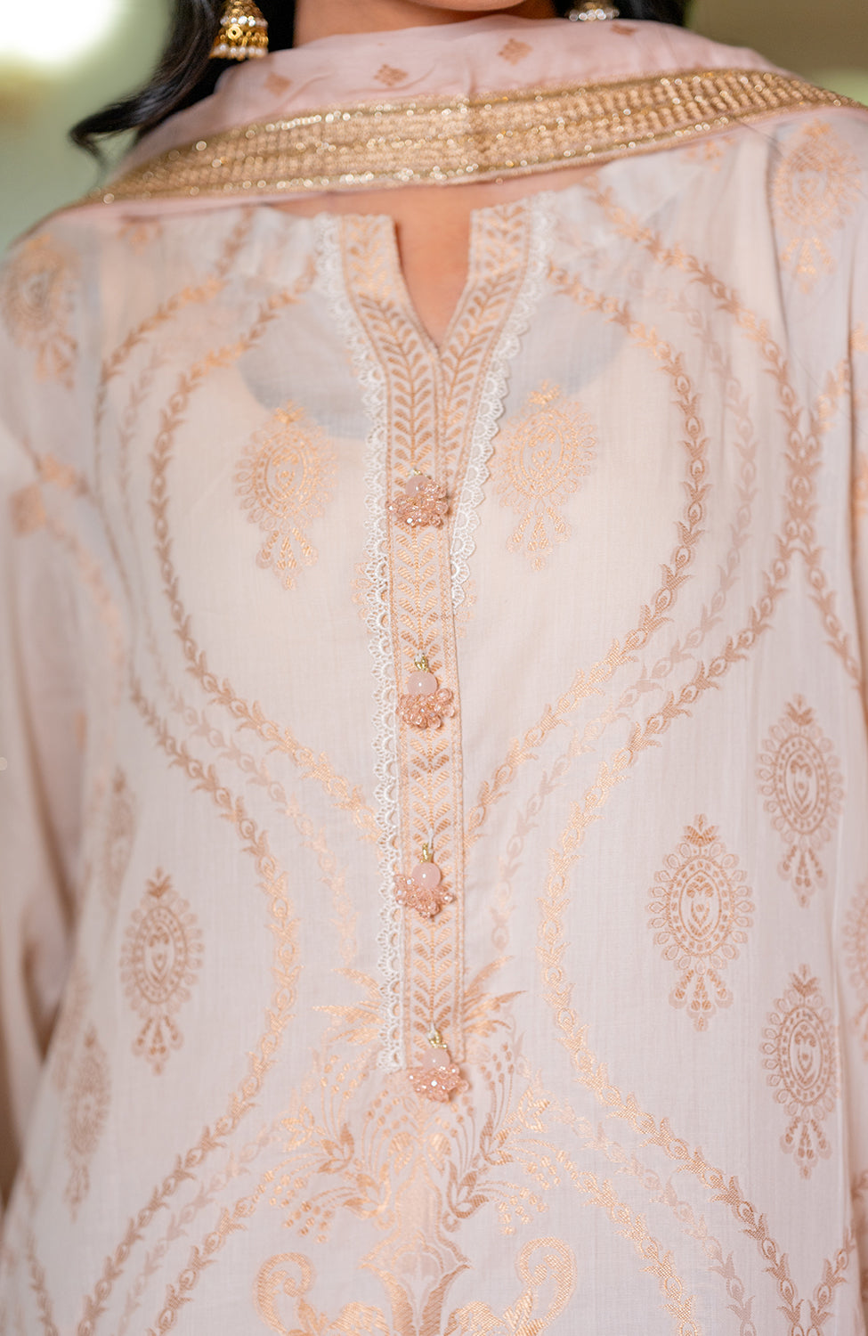 Ready to Wear 3 Piece Banarsi Lawn Formal Suit