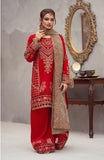 Ready to Wear 3 Piece Formal Embroidered Organza Suit