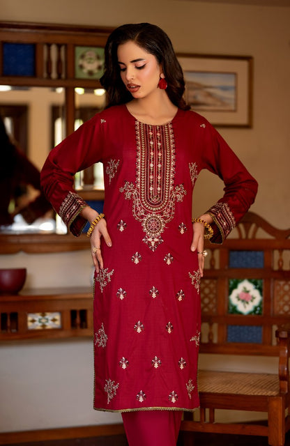 Ready to Wear 2 Piece Jacquard Lawn Formal Suit