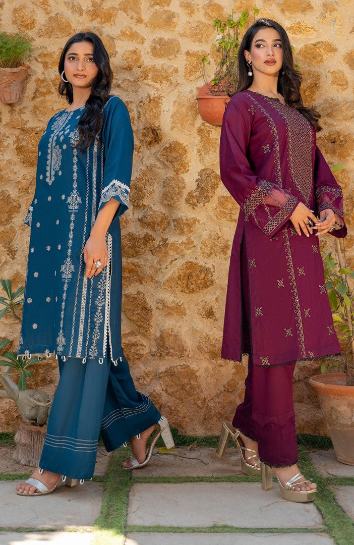 Ready to Wear 2 Piece Jacquard Lawn Formal Suit