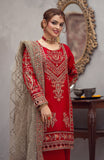 Ready to Wear 3 Piece Formal Embroidered Organza Suit