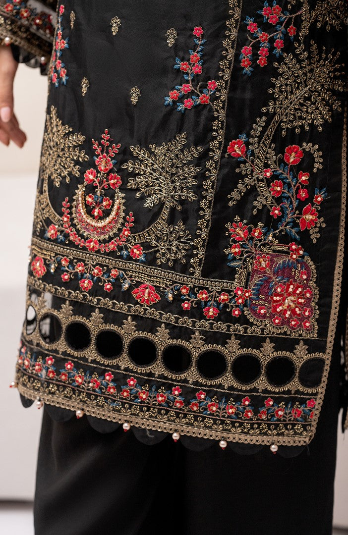 Ready to Wear 3 Piece Formal Embroidered Luxury Organza Suit