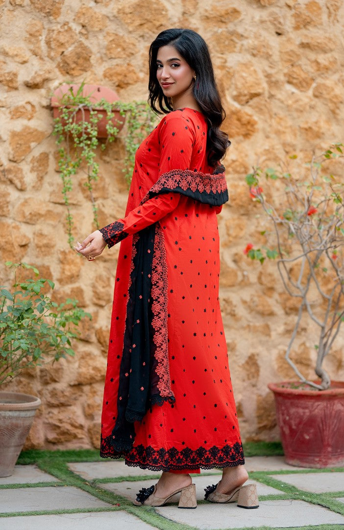 Ready to Wear 3 Piece Embroidered Lawn Suit