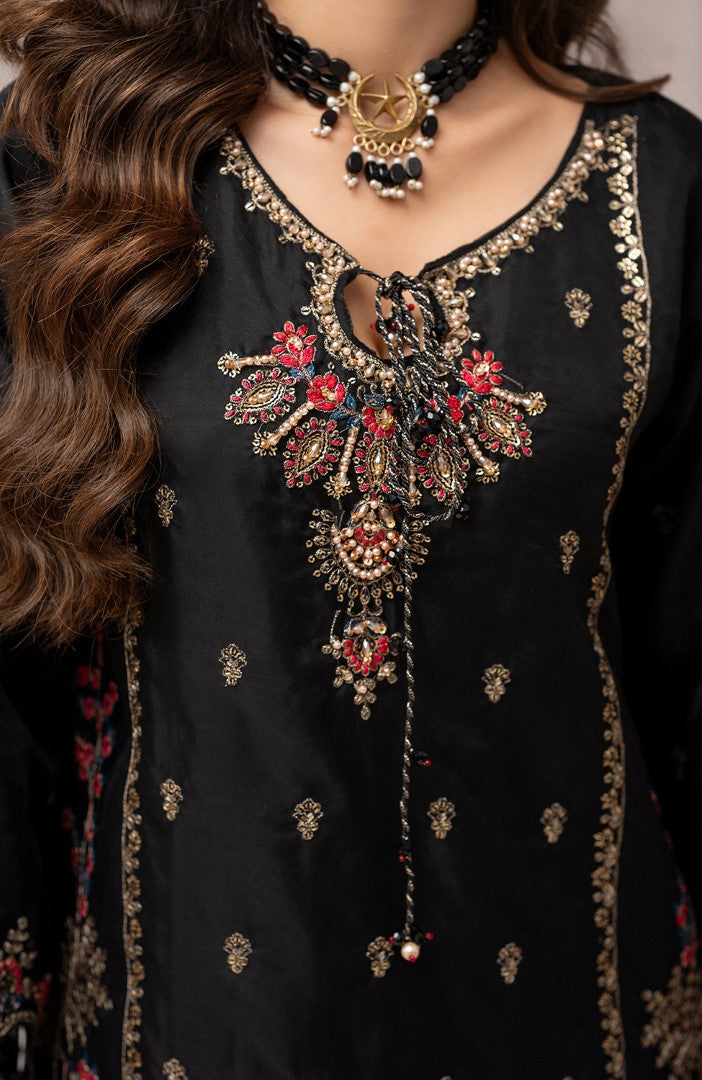 Ready to Wear 3 Piece Formal Embroidered Luxury Organza Suit