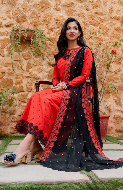 Ready to Wear 3 Piece Embroidered Lawn Suit