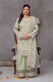 Ready to Wear 3 Piece Formal Embroidered Organza Suit