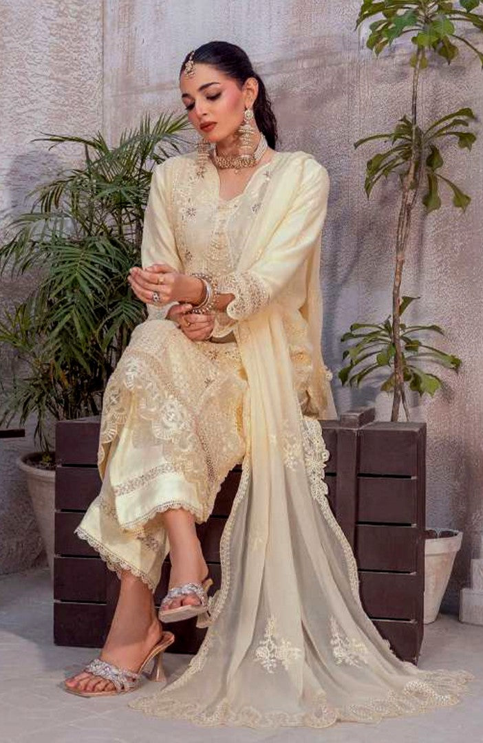 Ready to Wear 3 Piece Formal Embroidered Luxury Chiffon Suit