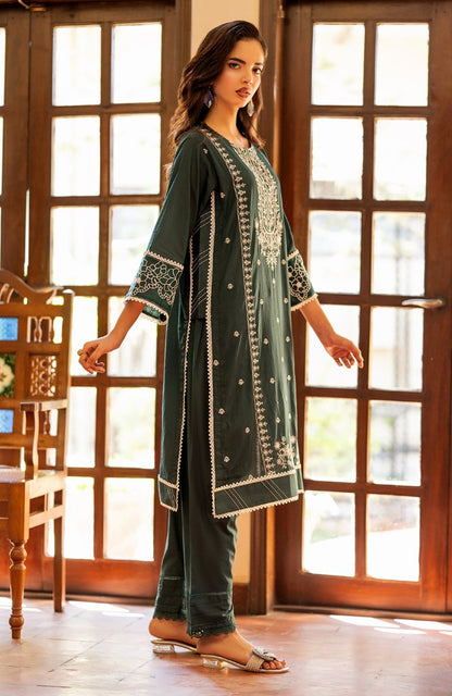 Ready to Wear 2 Piece Jacquard Lawn Formal Suit