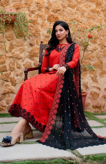 Ready to Wear 3 Piece Embroidered Lawn Suit