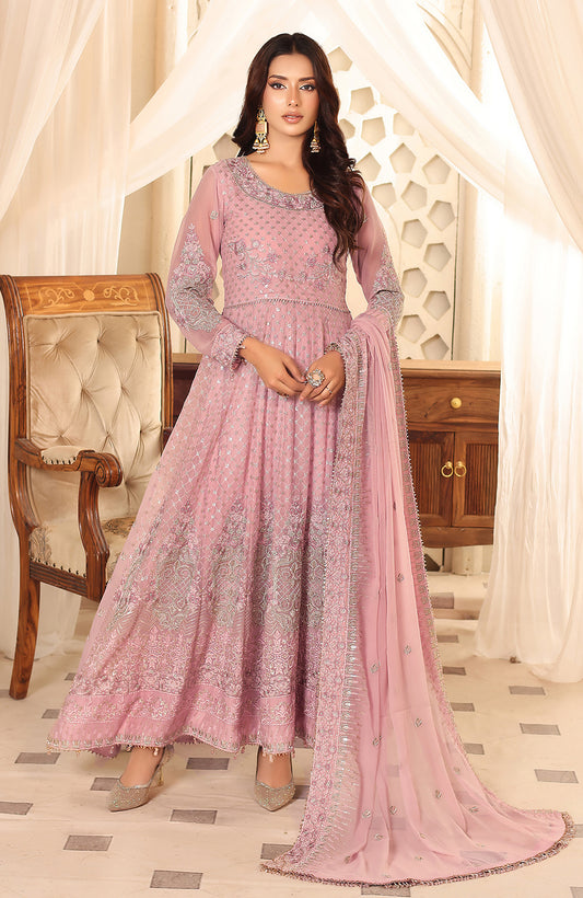Unstitched 3 Piece Formal Embroidered Luxury Chiffon Suit