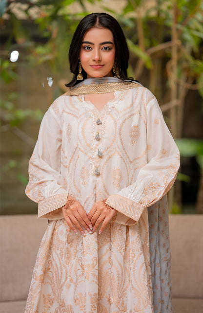 Ready to Wear 3 Piece Banarsi Lawn Formal Suit